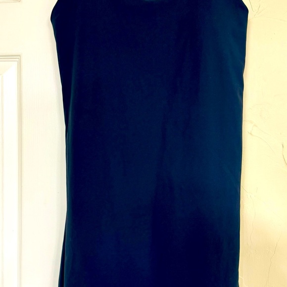 OLD NAVY *NAVY BLUE PowerSoft Sleeveless Shelf-Bra Support Dress NEVER BEEN WORN - Picture 3 of 5